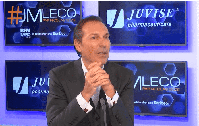 Interview of Frédéric Mascha, Founder and President of Juvisé Pharmaceuticals, by the French economic journalist, Nicolas Doze, on BFM Business channel